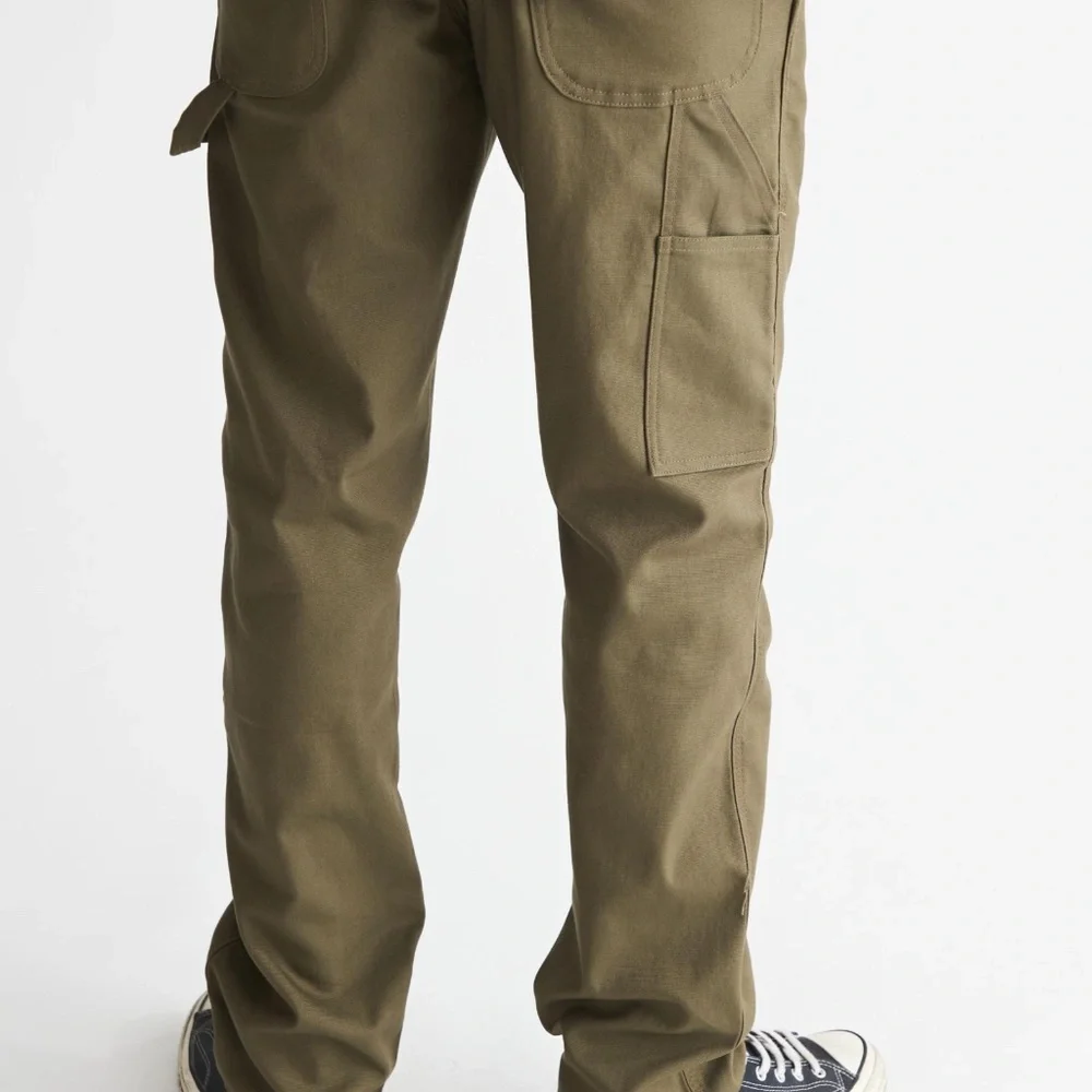 NWT Dickies Regular Fit Flex Duck Canvas Carpenter Jeans in Olive Green sz 36